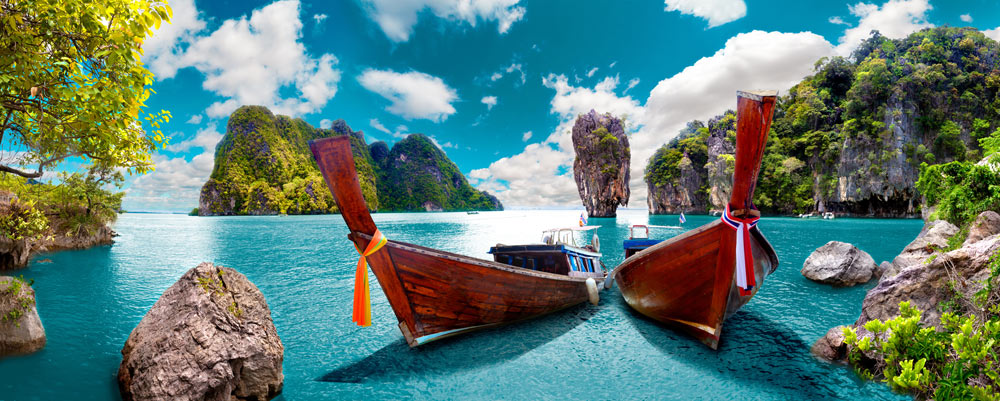 Scenic Seascape from Thailand During Travel